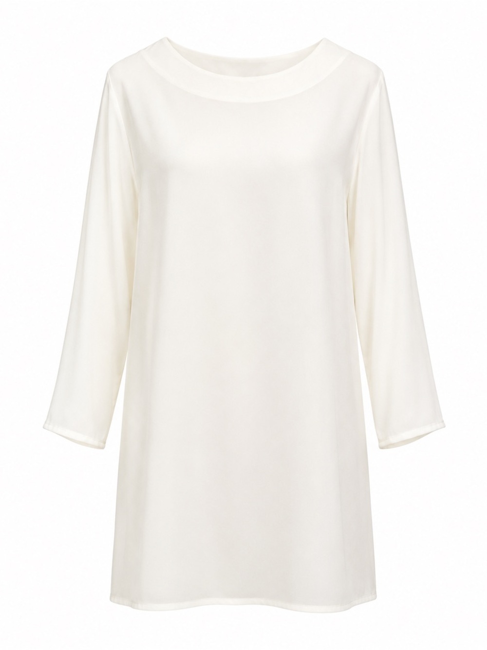 Cream Shift Tunic Dress